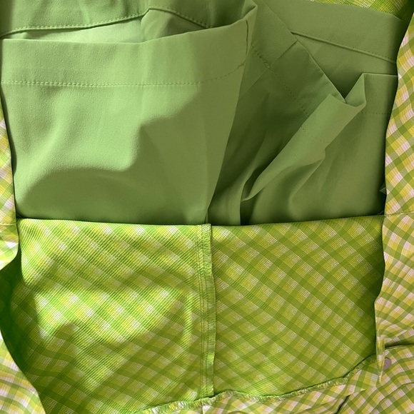 Nike golf skirt green&yellow plaid size 12 - Picture 6 of 7